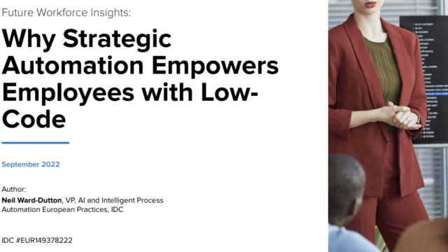 Why Strategic Automation Empowers Employees with Low-Code